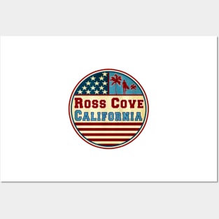 Ross Cove Mavericks California Ocean Surf Palms Surfer Surfing Posters and Art